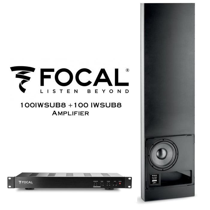 Focal 100IWSUB8 + 100 IWSUB8 - Caisson de basses + amplificateur dédié