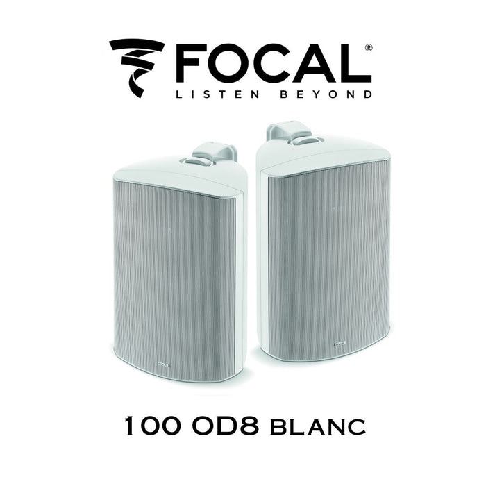 Focal 100OD8 - Enceinte d'extérieur 8'' idéal pour terrasse, patio, jardin (paire)