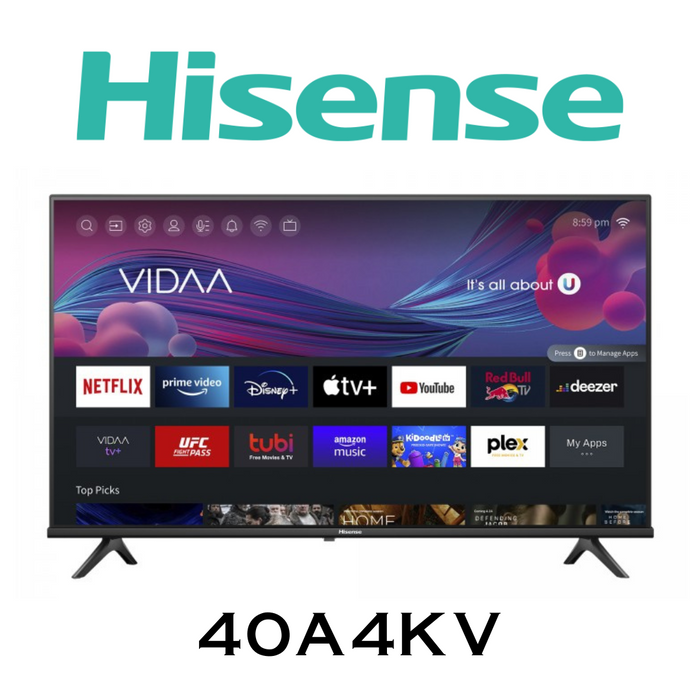Hisense 40A4KV - Téléviseur HD 1920 x 1080 40 pouces