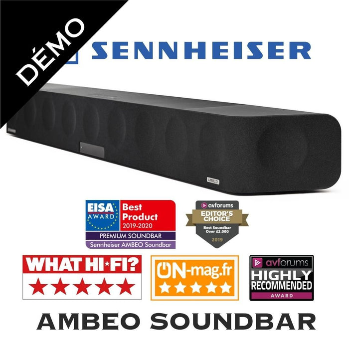 Sennheiser AMBEO Soundbar MAX - Barre de son 250W, 5.1.4 Dolby Atmos/DTS:X (Démo)