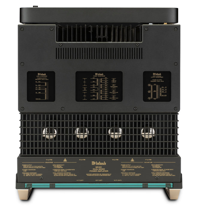Ampli hybride McIntosh MC451 dessus