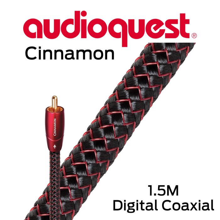 Audioquest Cinnamon - Câbles interconnexion coaxial digital 24AWG 1.25% argent