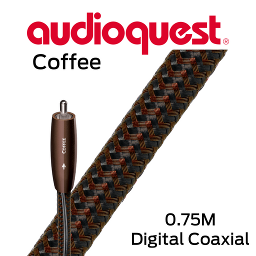 Audioquest Coffee - Câbles d'interconnection coaxial 72v DBS digital