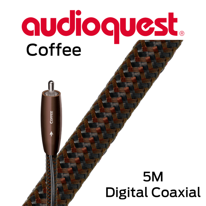 Audioquest Coffee - Câbles d'interconnection coaxial 72v DBS digital