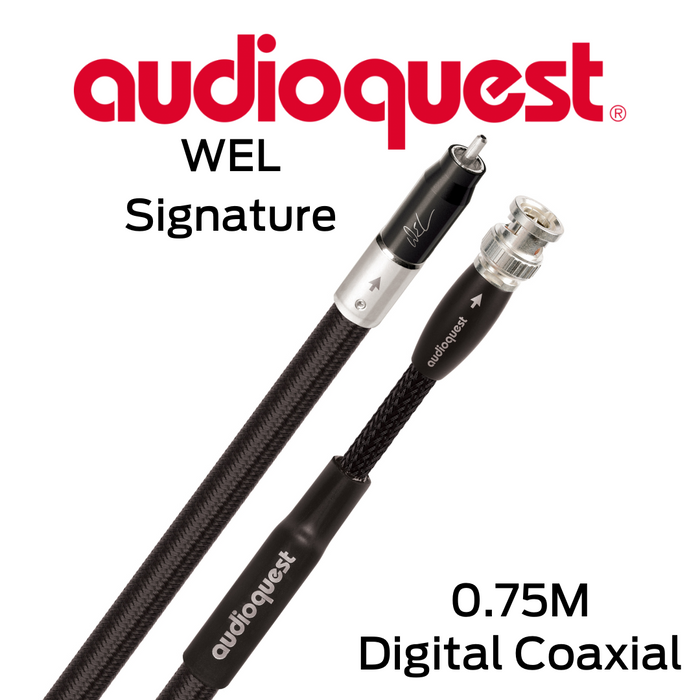 Audioquest WEL Signature - Câbles d'interconnection coaxial digital 72v DBS 21 AWG