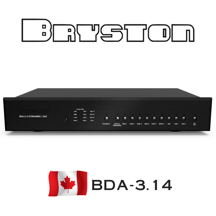 Bryston BDA3.14 - Lecteur réseau avec DAC de classe mondiale (Sans HDMI)