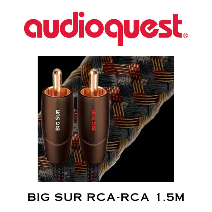 AudioQuest Big Sur - Câbles analogiques RCA mâle à RCA mâle
