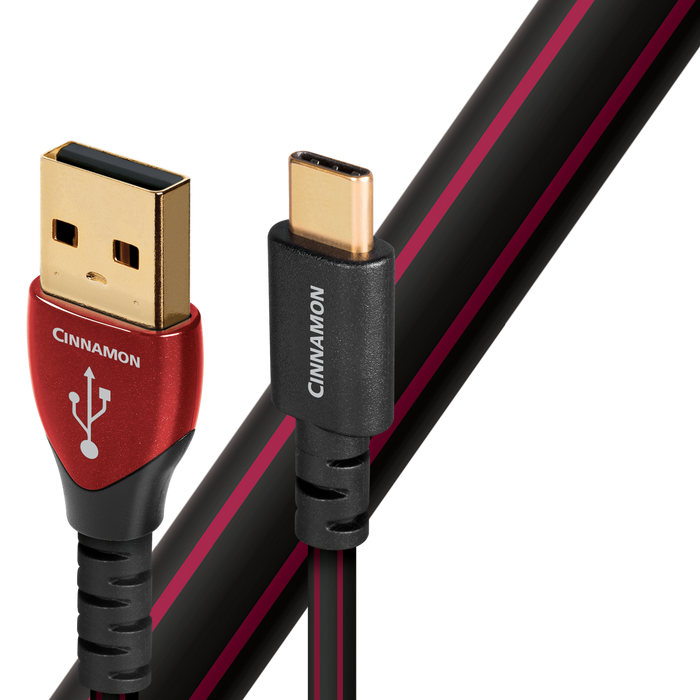 Audioquest Cinnamon - Câble USB A à USB C à surface 1.25% solide Argent