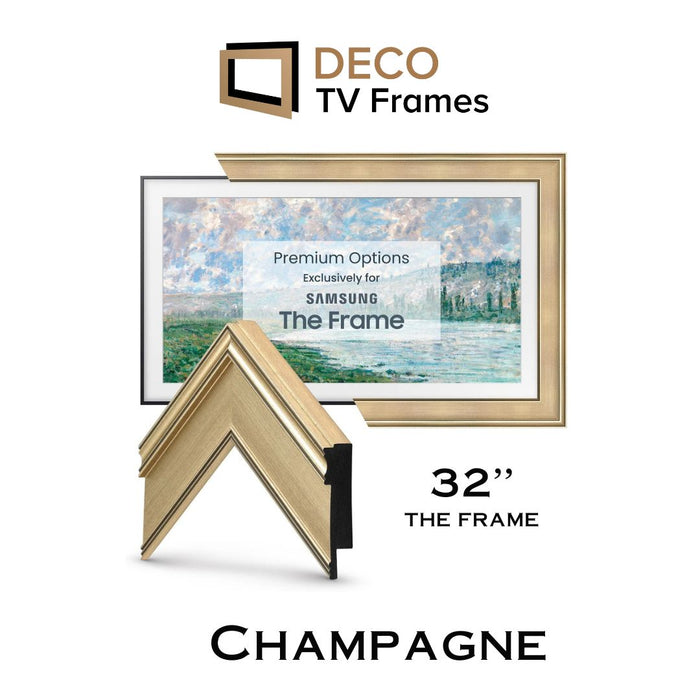 DECO TV Frames : cadre Champagne uniquement pour téléviseur Samsung the Frame 2020-2025
