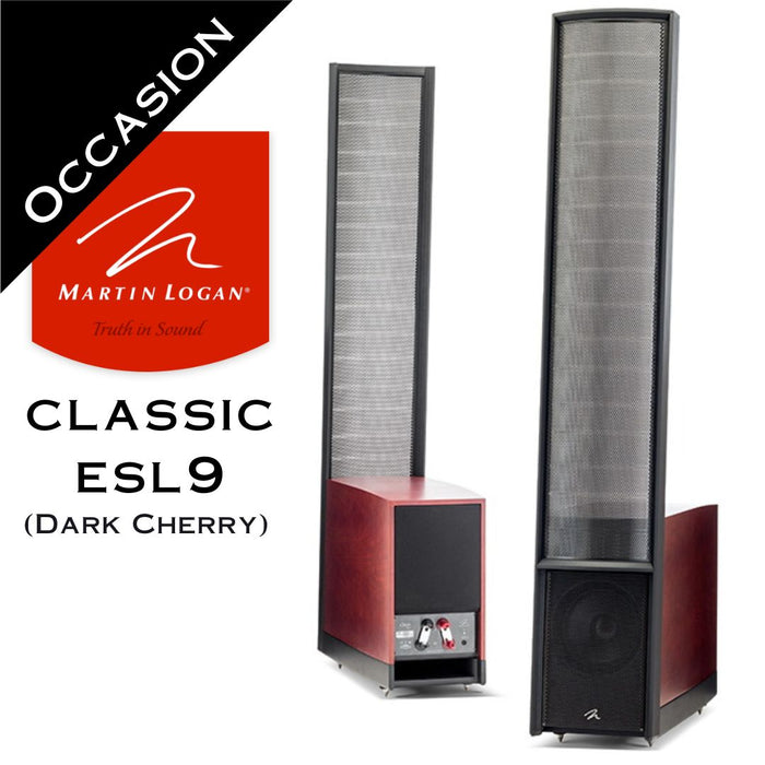 Martin Logan Classic ESL 9 | Enceintes Classic ESL 9 (Dark Cherry, Occasion, la paire)