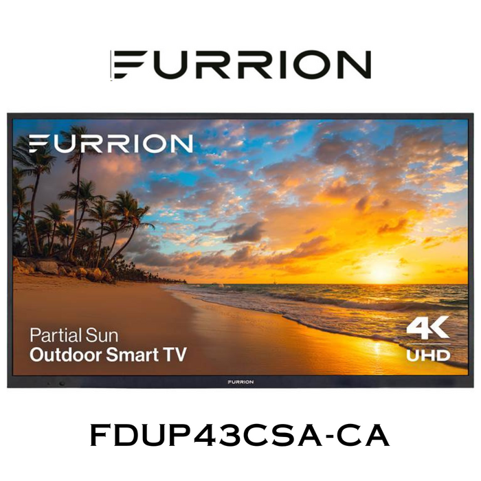 Furrion Partial Sun Téléviseurs 4K TV d'extérieur 43" à 75" 750Nits