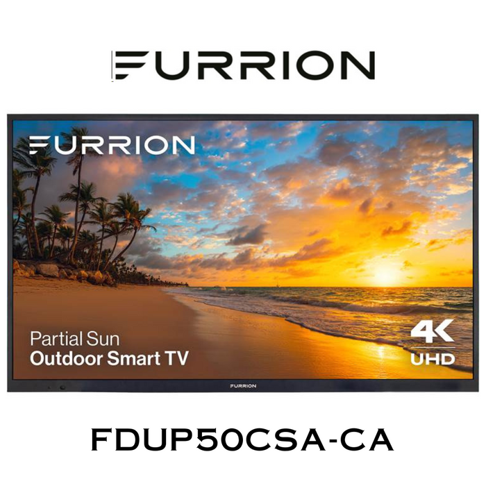 Furrion Partial Sun Téléviseurs 4K TV d'extérieur 43" à 75" 750Nits