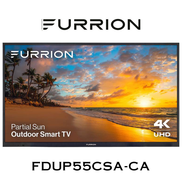 Furrion Partial Sun Téléviseurs 4K TV d'extérieur 43" à 75" 750Nits