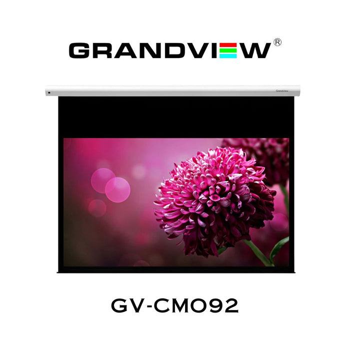 Grandview Série GV-CM | Écrans de projection motorisés « Cyber » avec contrôle intégré - 92''-120"