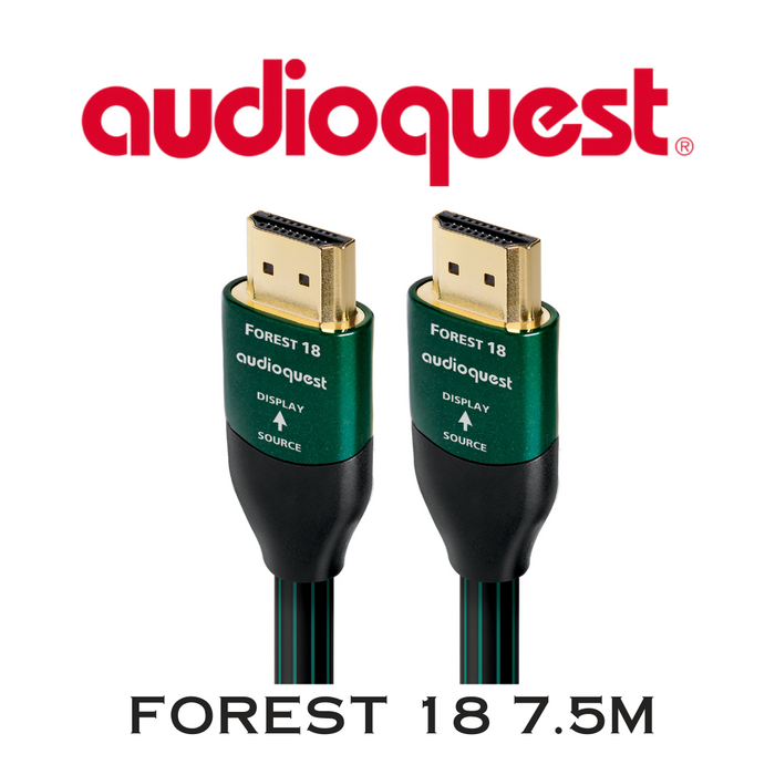 AudioQuest Forest 18 - Câble HDMI 18Gbps/48Gbps 8K-10K 0.5% argent