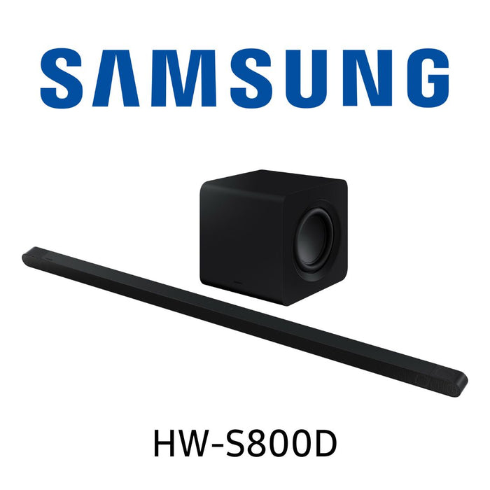Samsung HW-S800D/HW-S801D - Barre de son Dolby Atmos Wi-Fi 10 haut-parleurs 330 Watts «Ultra mince 1.75''»