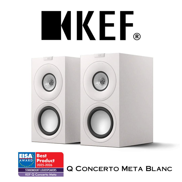 KEF QConcerto Meta - Enceintes d'étagère compacte 3 voies (paire)