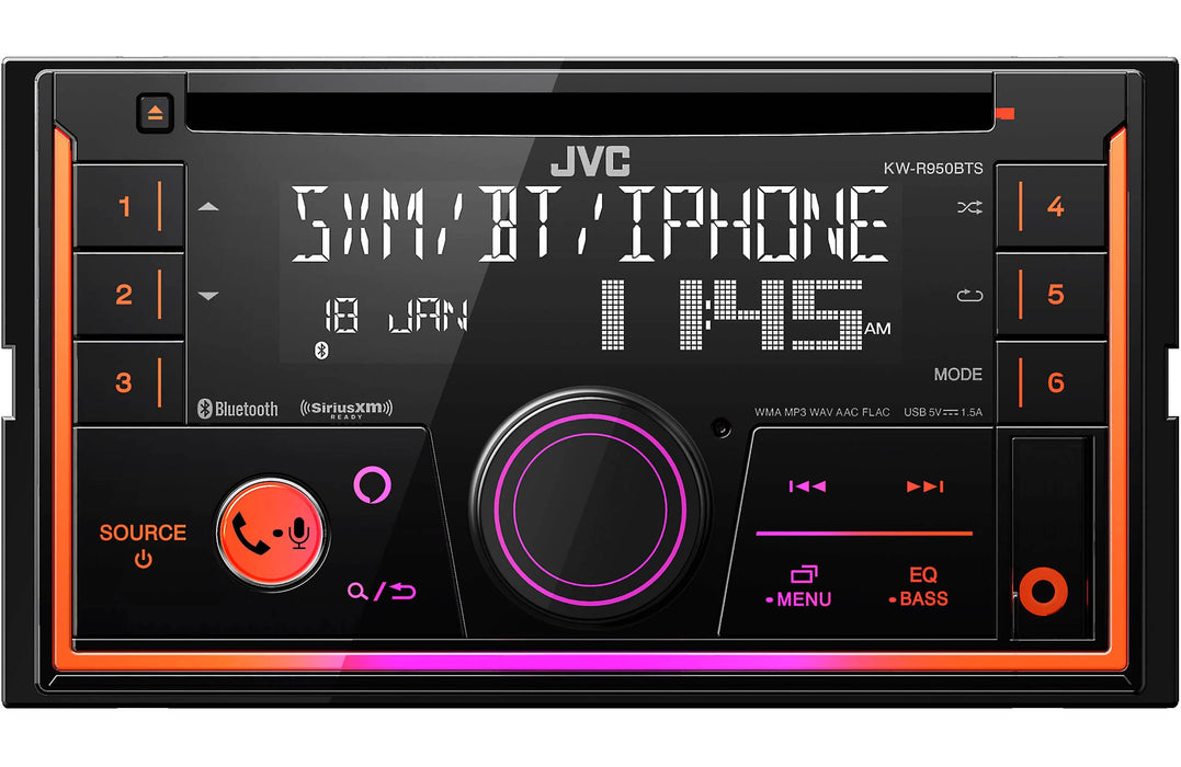 JVC KW-R950BTS | Radio d'auto avec CD et récepteur Bluetooth