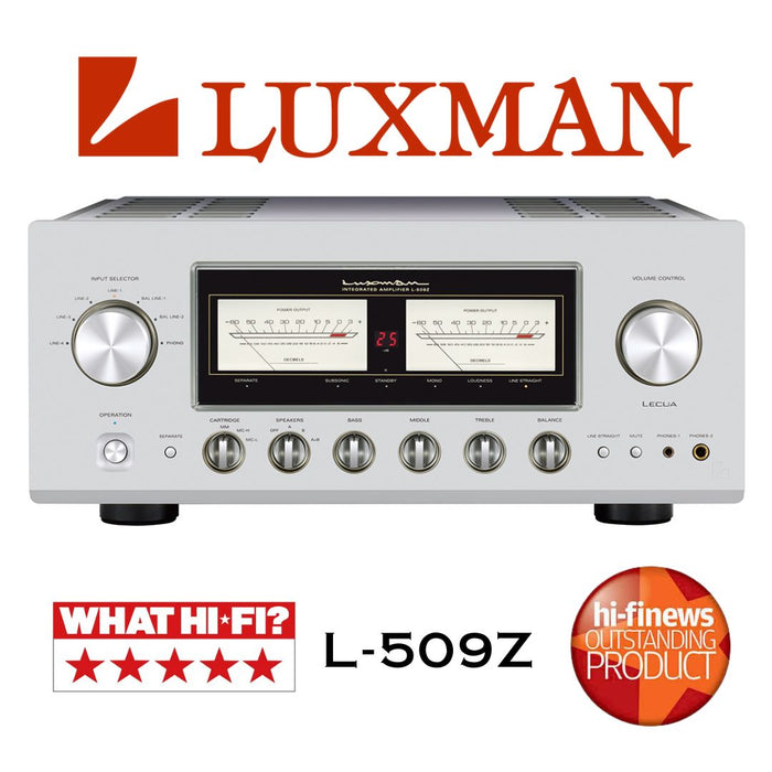 Luxman L-509Z - Amplificateur stéréo intégré 120W/C A/B (8Ω), entrée phono. Raffinement musical Ultime!