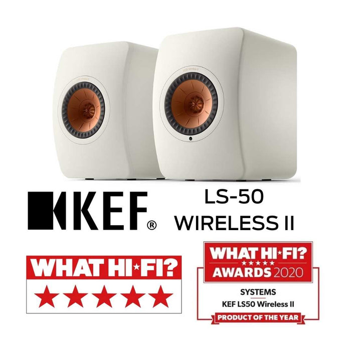 KEF LS50 WIRELESS II - Haut-parleurs sans-fil amplifié 2 X 280Watts +2 X100Watts Classe A/B
