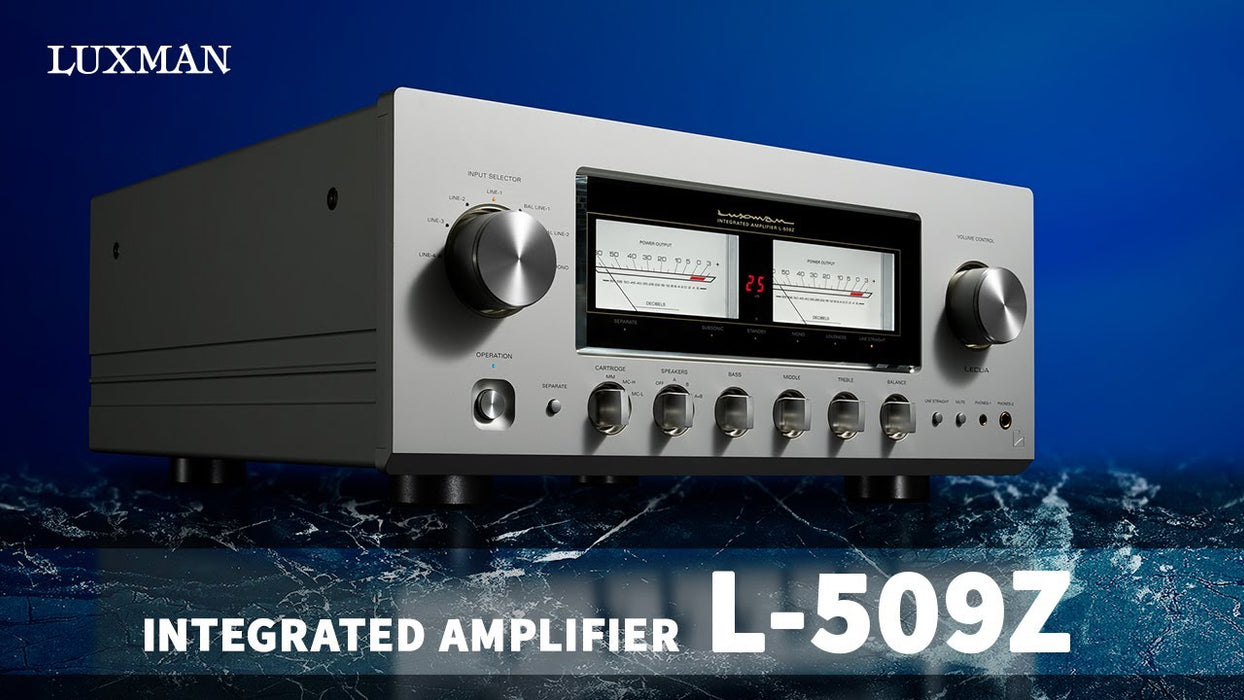 Luxman L-509Z - Amplificateur stéréo intégré 120W/C A/B (8Ω), entrée phono. Raffinement musical Ultime!