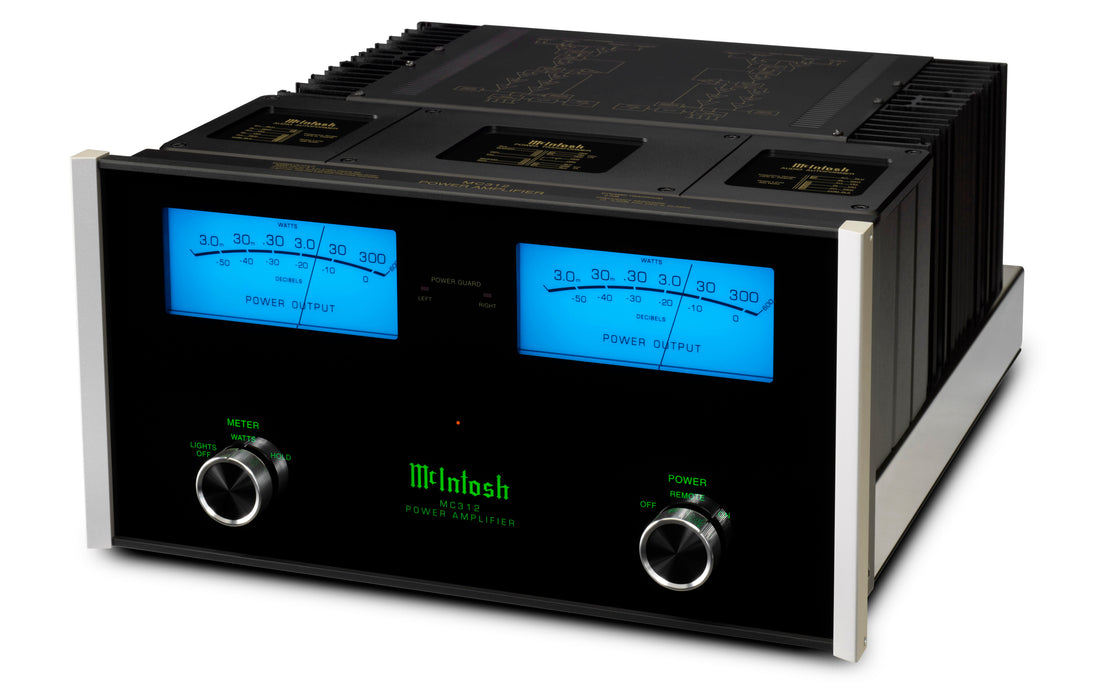 McIntosh MC312 Amplificateur de puissance facade angle