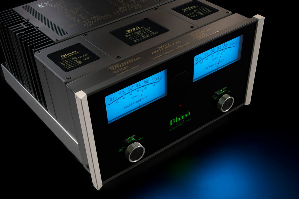 McIntosh MC312 Amplificateur de puissance vue haut gauche