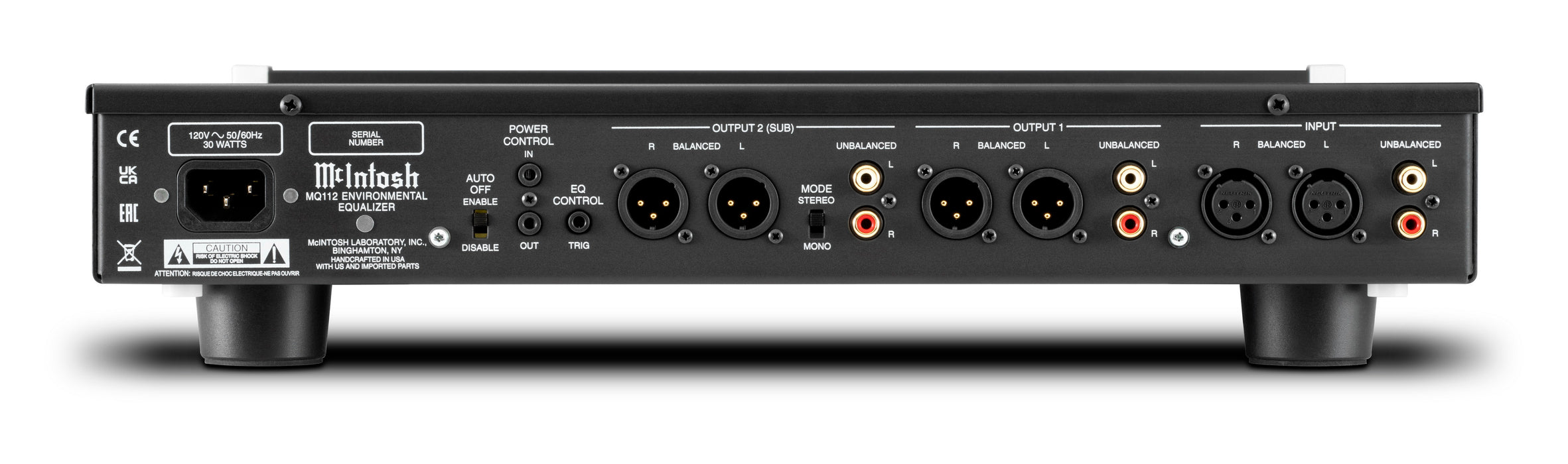 McIntosh MQ112 connectique