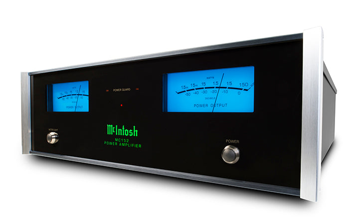 Mcintosh MC152 ampli de puissance devant angle