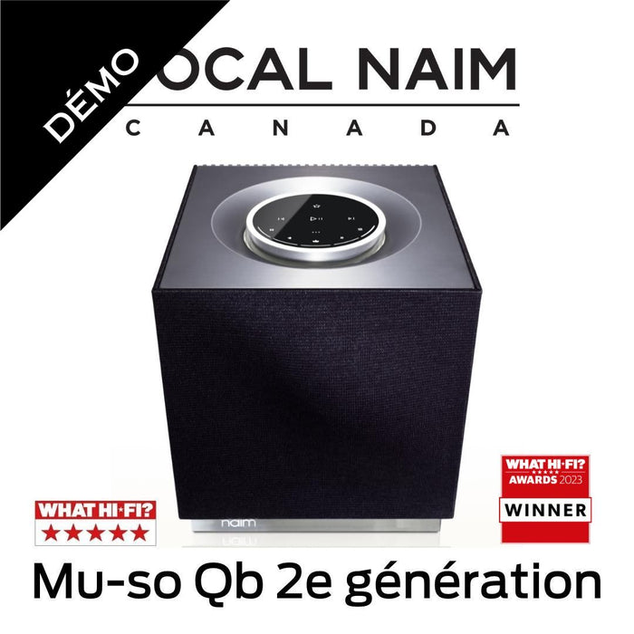 NAIM Mu-so Qb 2ème génération - Enceinte sans fil 300 Watts/7 hp (Démonstrateur)