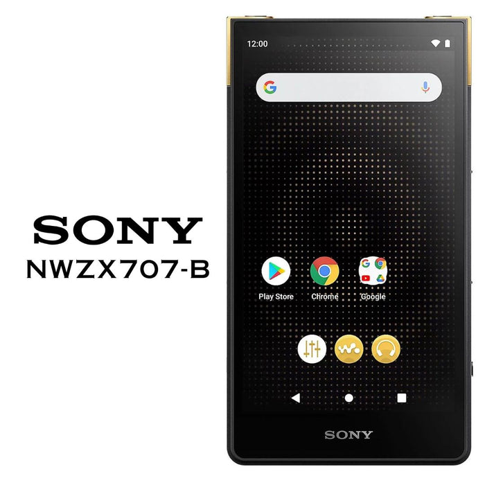 Sony NWZX707B - Baladeur Haute-Résolution, LCD 5'', DSD, Batterie 25h