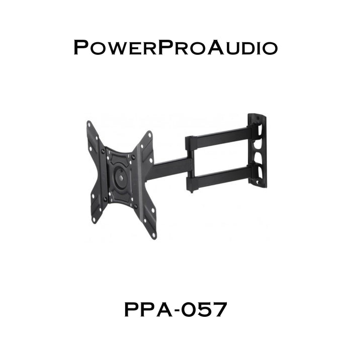 PowerProAudio PPA-057 | Support mural entièrement articulé inclinable pour téléviseur de 13" à 42", charge 55lb