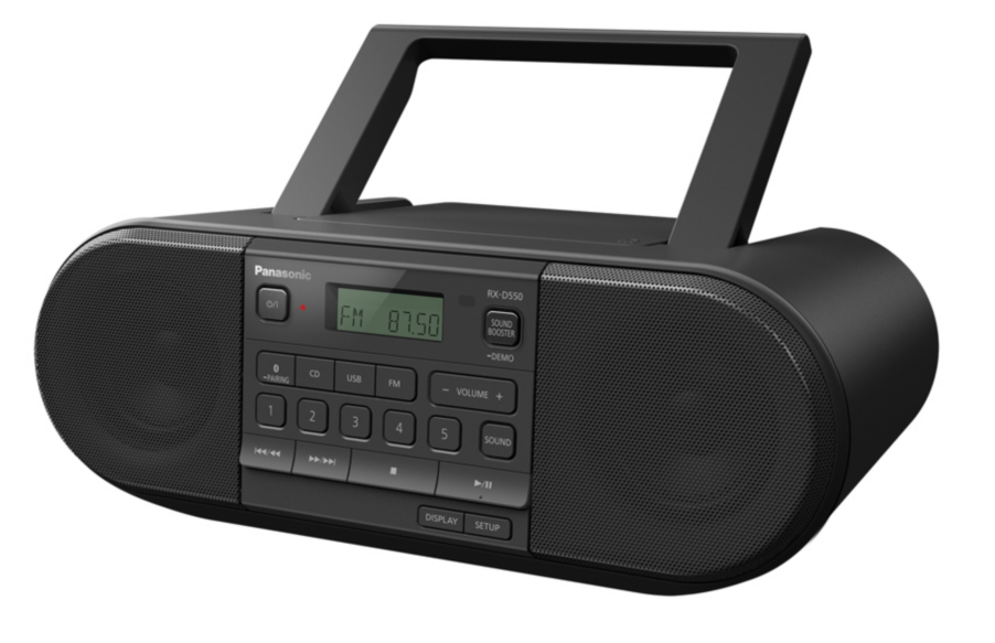 Panasonic RXD550 - Radio portable, lecteur CD, Bluetooth