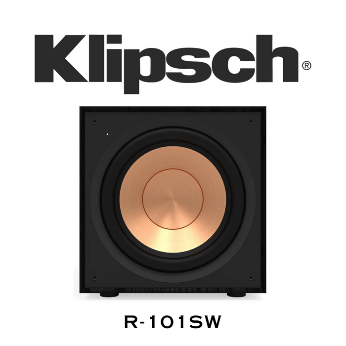 Klipsch R101SW - Caisson de basses 300 Watts haut-parleur de graves de 10''
