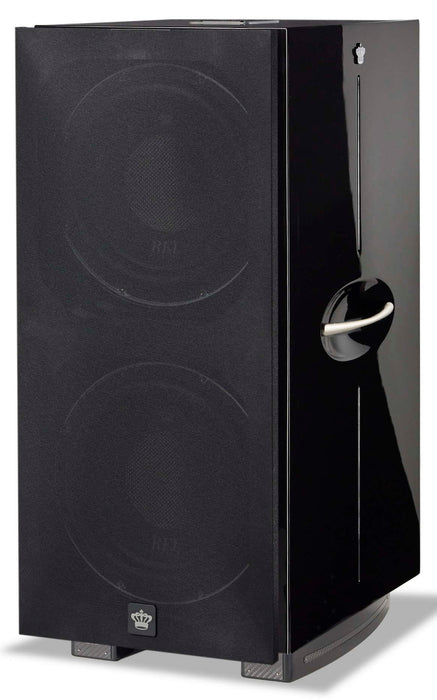 REL 212 Black Label | Caisson de basses 1000 watts avec 2 HP de 12'' à l'avant