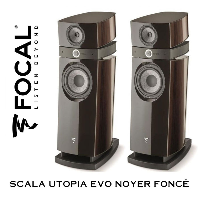 Focal Scala UTOPIA EVO - Enceintes de type colonne 3 voies Noyer/Foncé