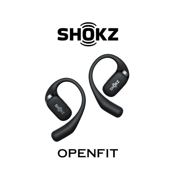 SHOKZ OPENFIT - Écouteurs Bluetooth à oreille ouverte à conduction osseuse