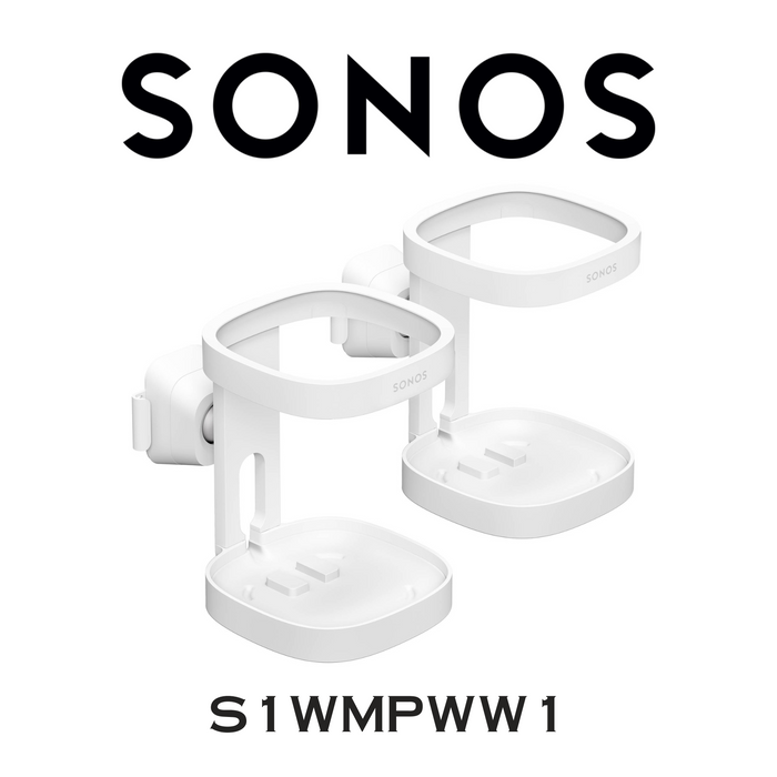 Sonos S1WMPWW1 - Supports muraux pour enceintes One et PLAY:1
