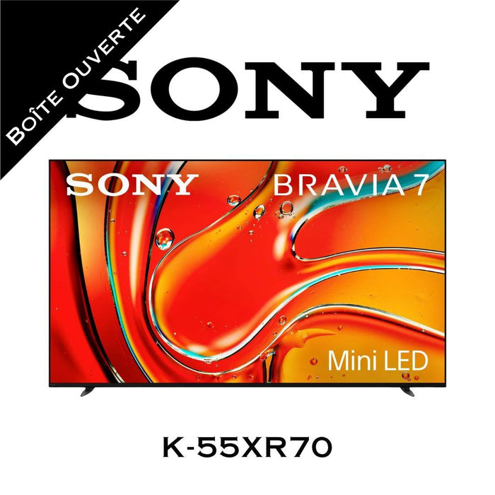 Sony K55XR70B - Téléviseur MiniLED, 4K-UHD, HDR, 120Hz, 55'' (Boîte ouverte)
