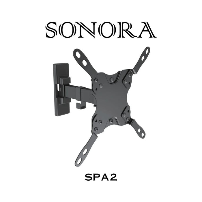 Sonora SPA2 - Support mural 2 bras articulable pour téléviseur 13" et plus maximum, 44lb max.