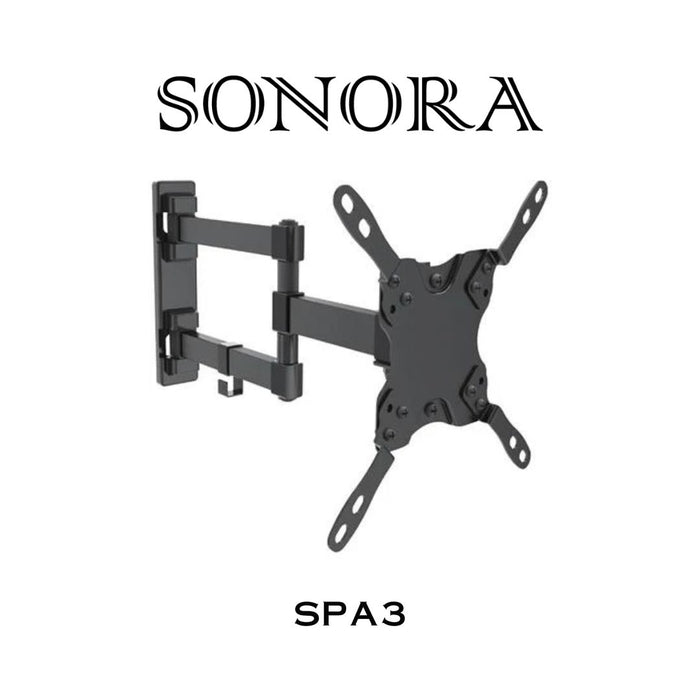 Sonora SPA3 - Support mural avec triple articulation pour téléviseur 13" et plus, 44lb max.