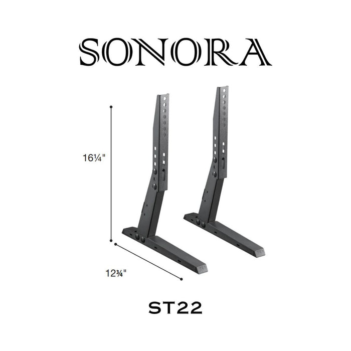 Sonora ST22 - Support universel sur pied pour téléviseurs 13" et plus, 77lb max.