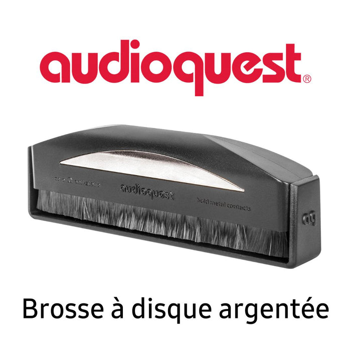 Audioquest - Brosse pour vinyle antistatique argentée