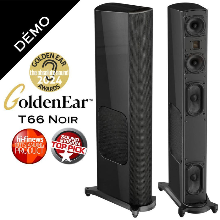 GoldenEar T66 - Enceintes de type colonne avec amplificateur de basses 500W (Démo)
