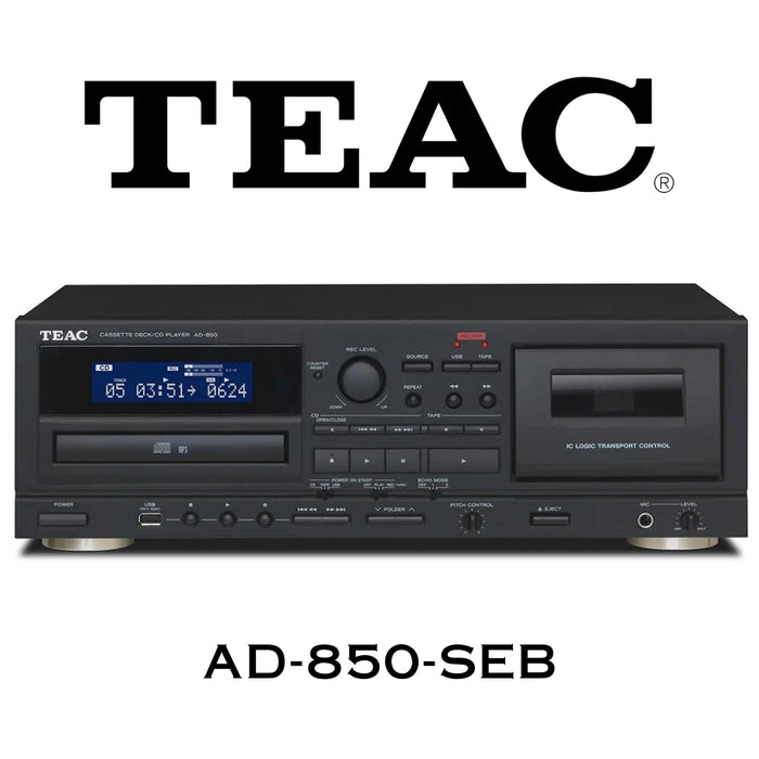 TEAC AD-850-SEB : Lecteur de cassette et CD combiné