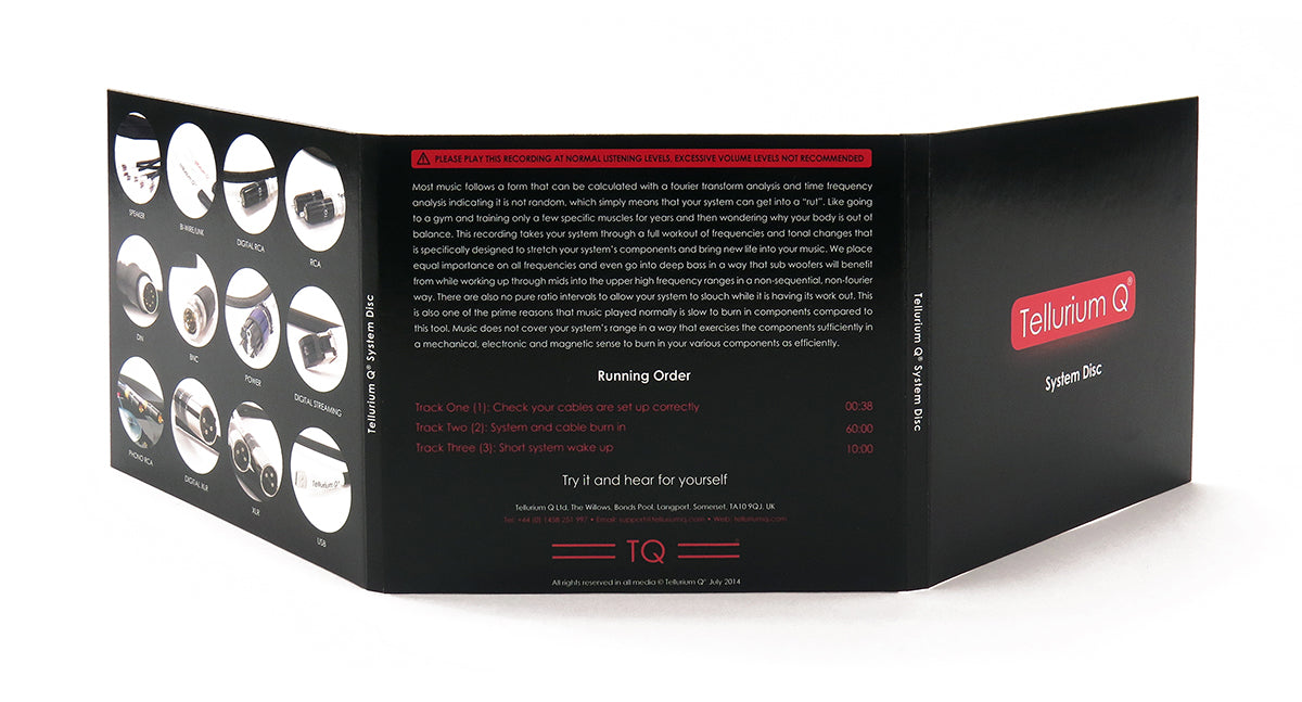 Tellurium Q Disque pour vérification de câbles audio