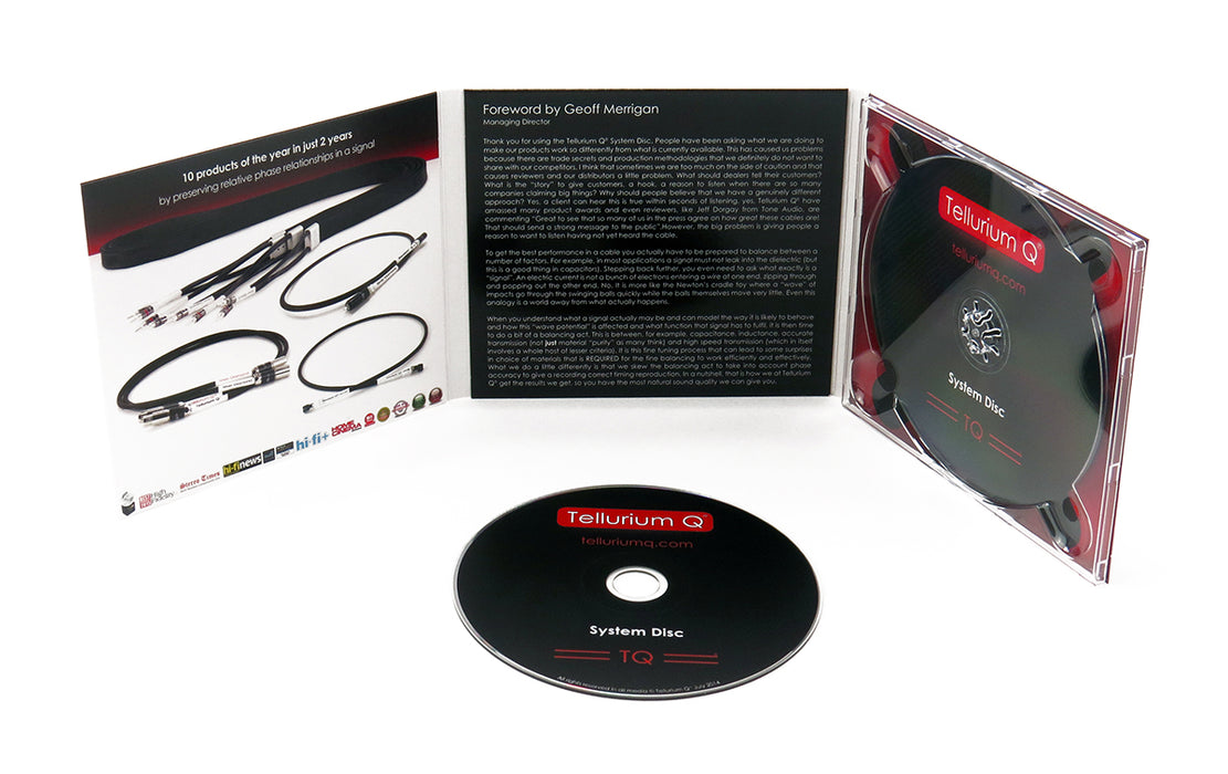 Tellurium Q Disque pour vérification de câbles audio