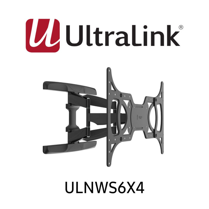 Grand support mural pivotant Ultralink Noir pour téléviseurs de 32 à 75 pouces - ULNWS6X4