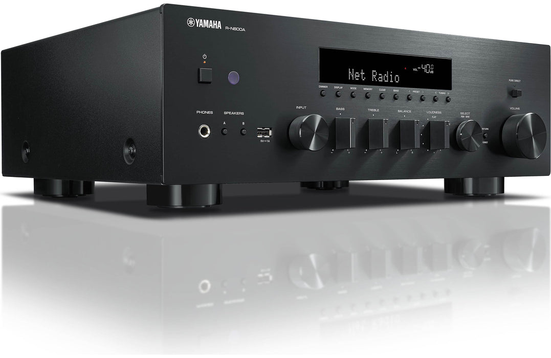 Yamaha RN600A - Récepteur stéréo MusicCast 80W/C, DAC, Wi-Fi, Bluetooth, entrée phono, HP A/B