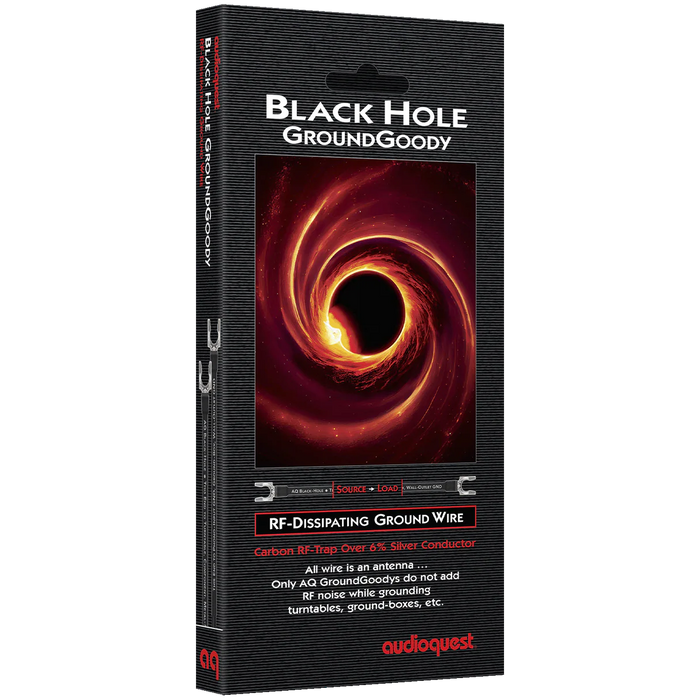 Audioquest Black Hole GroundGoody | Fil de terre dissipant les RF 0.75M (2'6'')